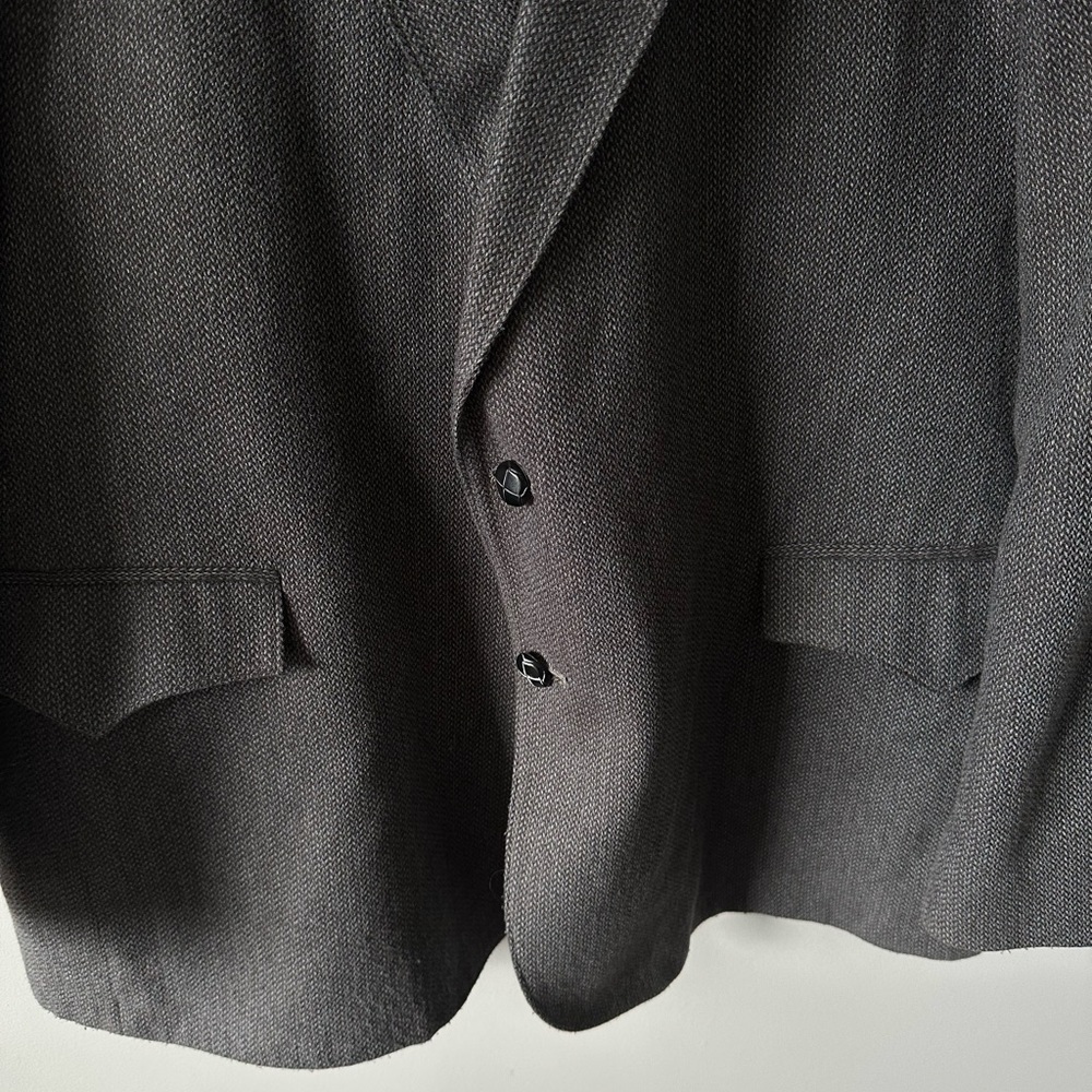 Vintage Grand Entry Western Sport Coat  jacket Men size 48R Grey Pointed Pockets - Picture 3 of 16